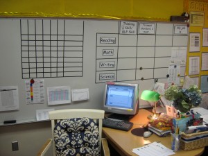 Sample focus board, so students know what they're expected to know and why.